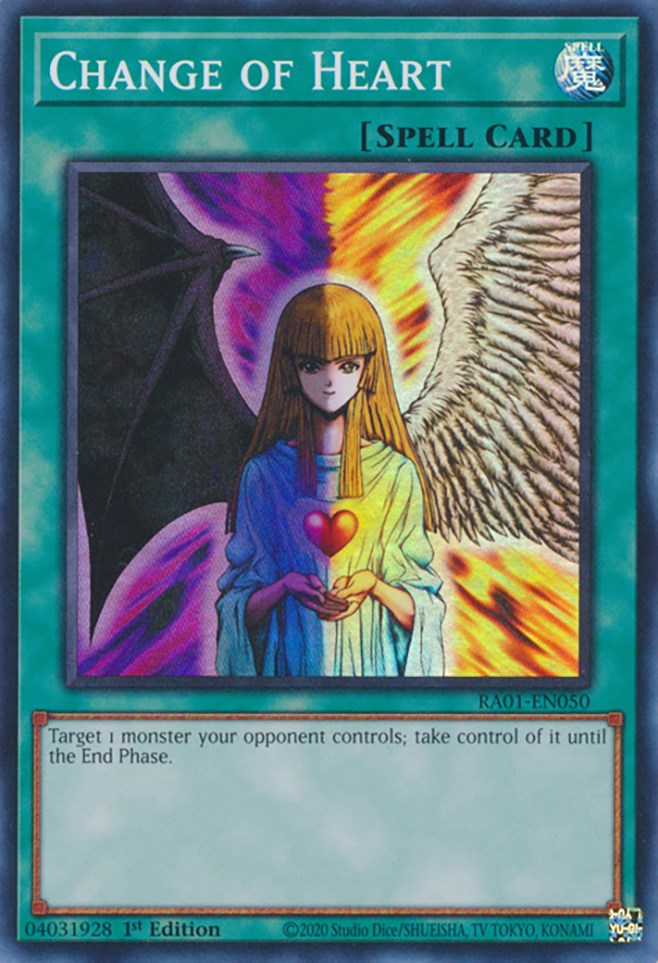 Change of Heart [RA01-EN050] Super Rare | North Game Den