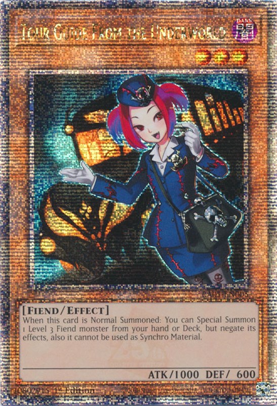 Tour Guide From the Underworld [RA01-EN005] Quarter Century Secret Rare | North Game Den