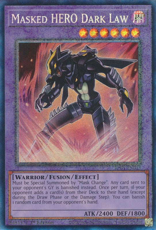 Masked HERO Dark Law [RA01-EN025] Prismatic Collector's Rare | North Game Den