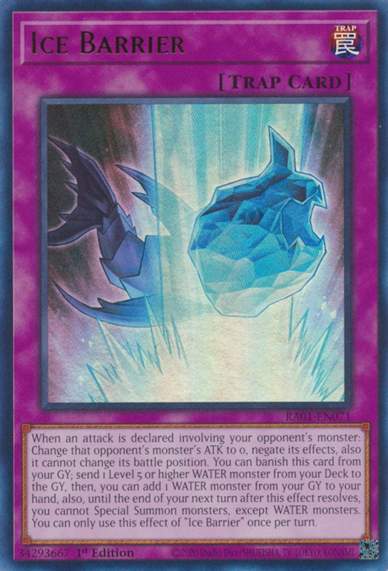 Ice Barrier [RA01-EN071] Ultra Rare | North Game Den