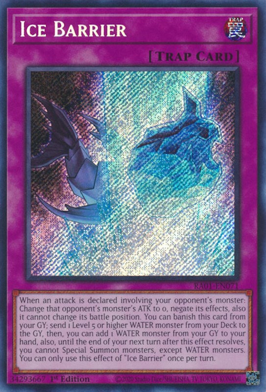 Ice Barrier [RA01-EN071] Secret Rare | North Game Den