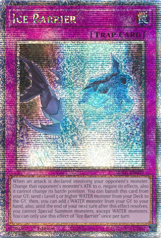 Ice Barrier [RA01-EN071] Quarter Century Secret Rare | North Game Den