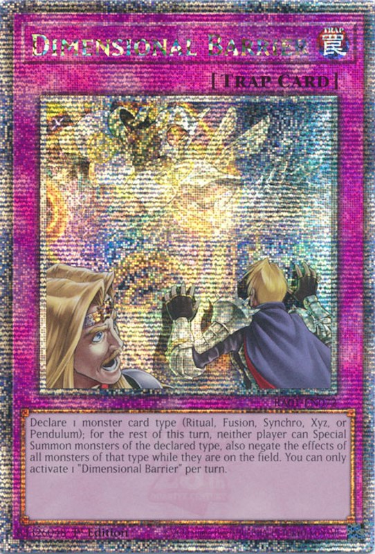 Dimensional Barrier [RA01-EN072] Quarter Century Secret Rare | North Game Den