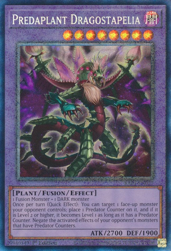 Predaplant Dragostapelia [RA01-EN027] Prismatic Collector's Rare | North Game Den