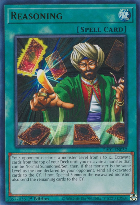 Reasoning [RA01-EN052] Ultra Rare | North Game Den