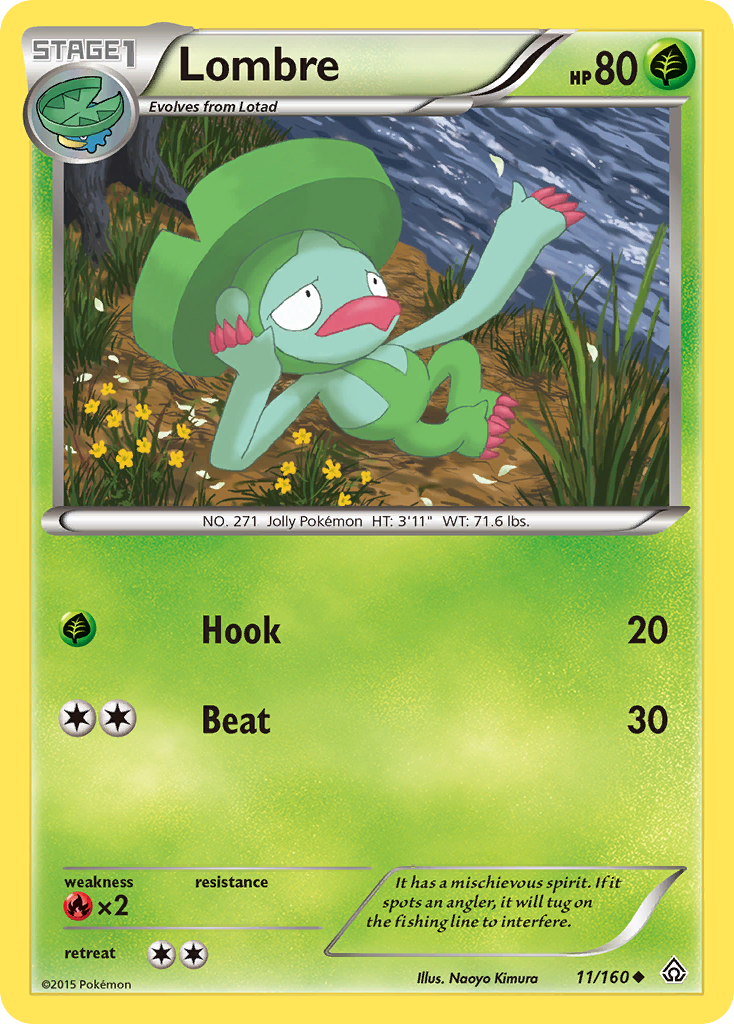 Lombre (11/160) [XY: Primal Clash] | North Game Den