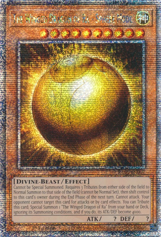 The Winged Dragon of Ra - Sphere Mode [RA01-EN007] Quarter Century Secret Rare | North Game Den