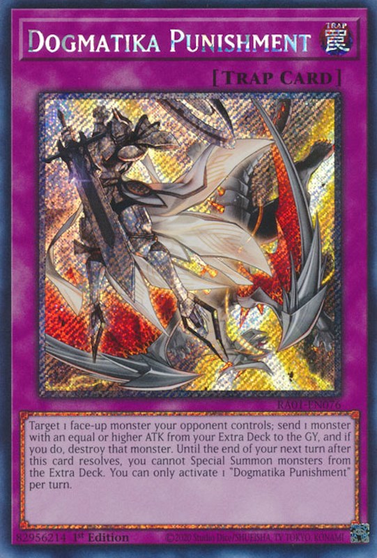 Dogmatika Punishment [RA01-EN076] Platinum Secret Rare | North Game Den