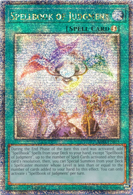 Spellbook of Judgment [RA01-EN054] Quarter Century Secret Rare | North Game Den