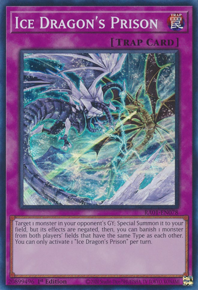 Ice Dragon's Prison [RA01-EN078] Super Rare | North Game Den