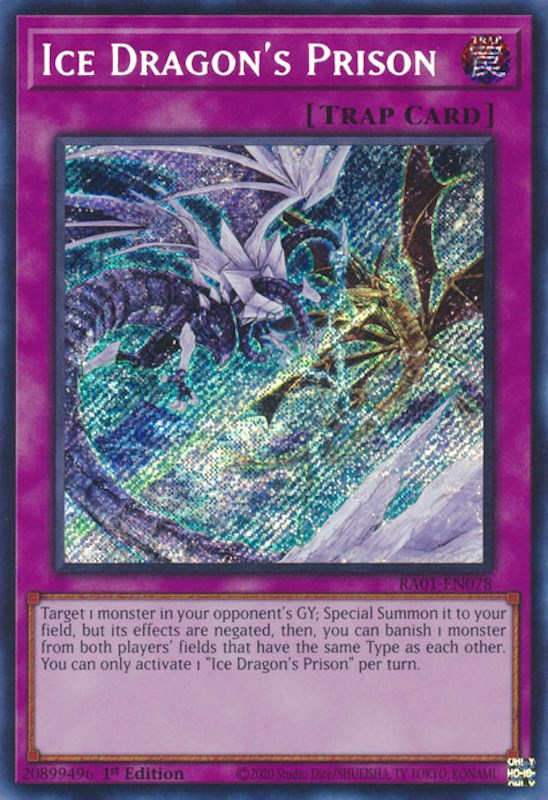 Ice Dragon's Prison [RA01-EN078] Secret Rare | North Game Den