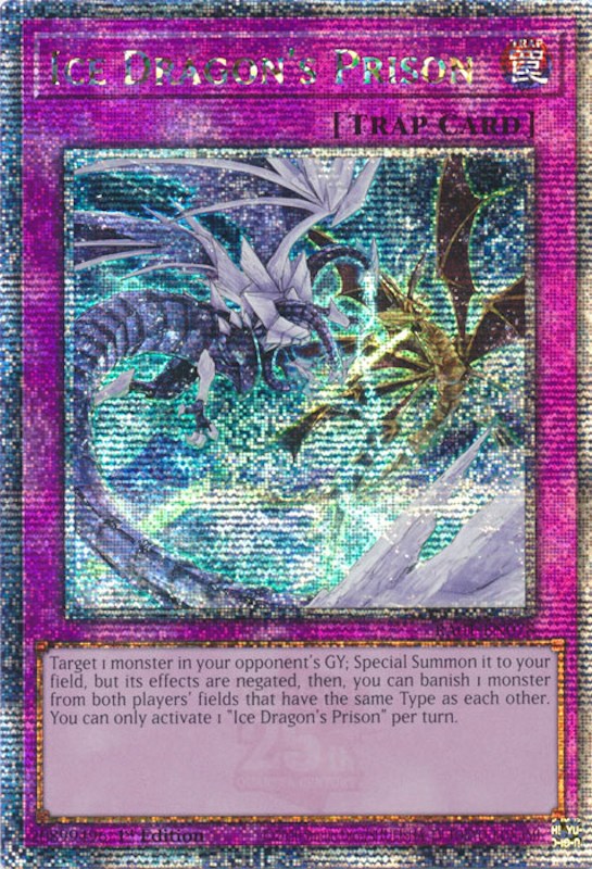 Ice Dragon's Prison [RA01-EN078] Quarter Century Secret Rare | North Game Den