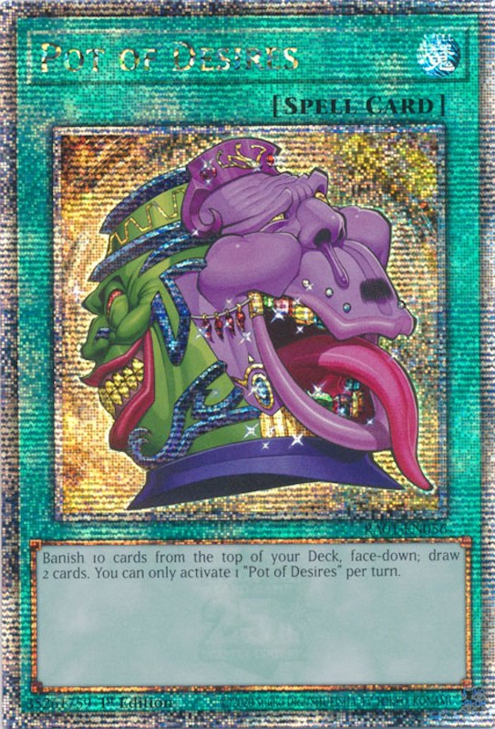 Pot of Desires [RA01-EN056] Quarter Century Secret Rare | North Game Den