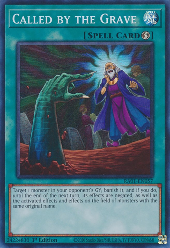 Called by the Grave [RA01-EN057] Super Rare | North Game Den