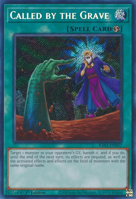 Called by the Grave [RA01-EN057] Secret Rare | North Game Den