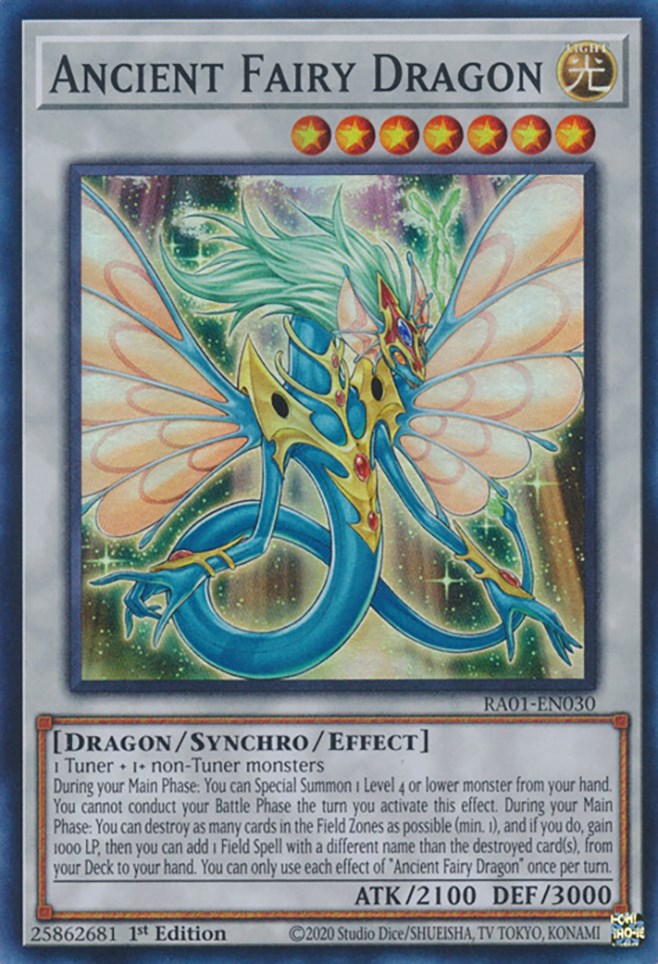 Ancient Fairy Dragon [RA01-EN030] Super Rare | North Game Den