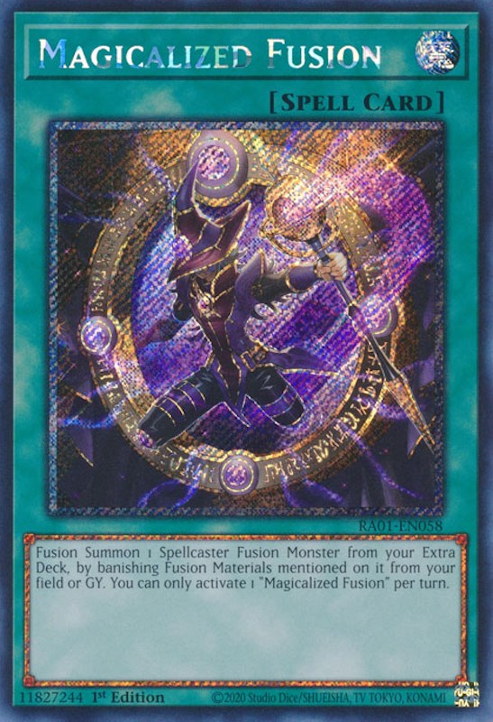 Magicalized Fusion [RA01-EN058] Platinum Secret Rare | North Game Den