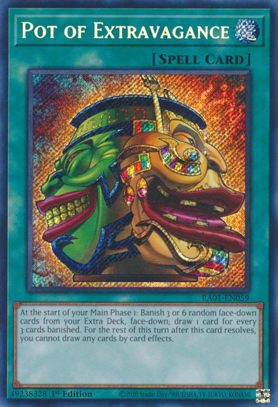 Pot of Extravagance [RA01-EN059] Secret Rare | North Game Den