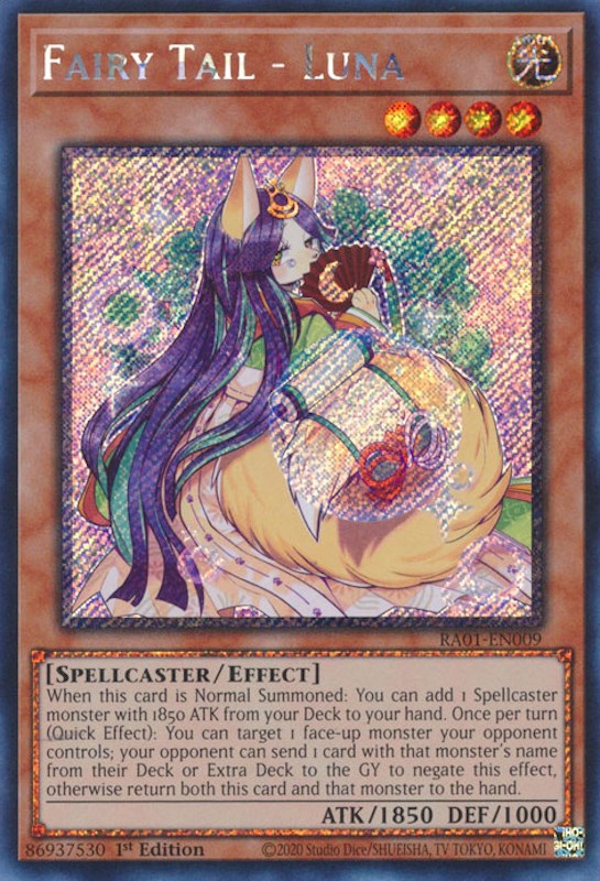 Fairy Tail - Luna [RA01-EN009] Platinum Secret Rare | North Game Den