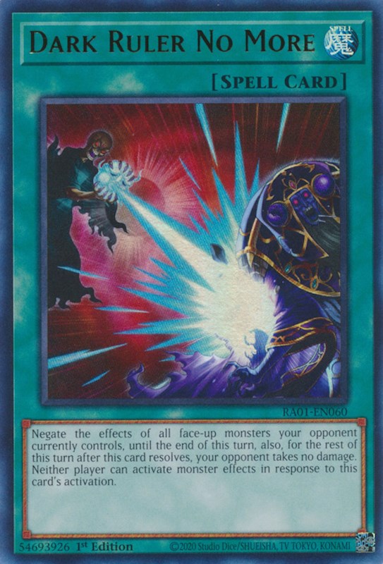 Dark Ruler No More [RA01-EN060] Ultra Rare | North Game Den