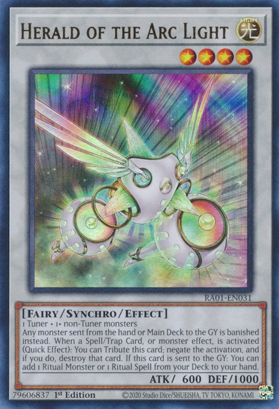 Herald of the Arc Light [RA01-EN031] Ultra Rare | North Game Den