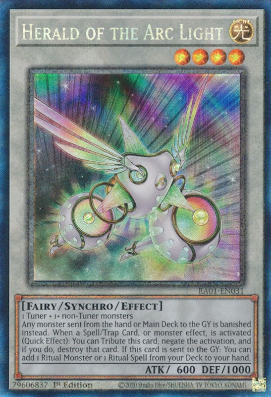 Herald of the Arc Light [RA01-EN031] Prismatic Collector's Rare | North Game Den