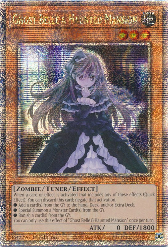 Ghost Belle & Haunted Mansion [RA01-EN011] Quarter Century Secret Rare | North Game Den