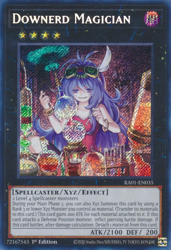 Downerd Magician [RA01-EN035] Secret Rare | North Game Den