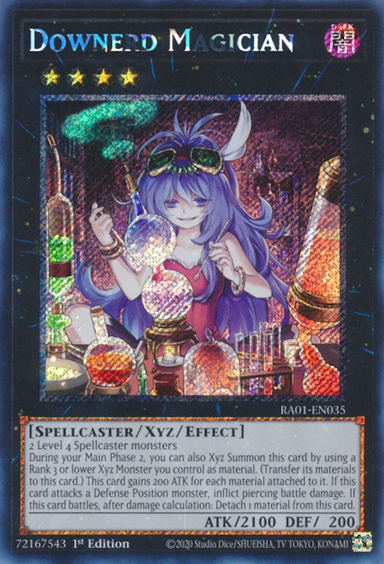 Downerd Magician [RA01-EN035] Platinum Secret Rare | North Game Den