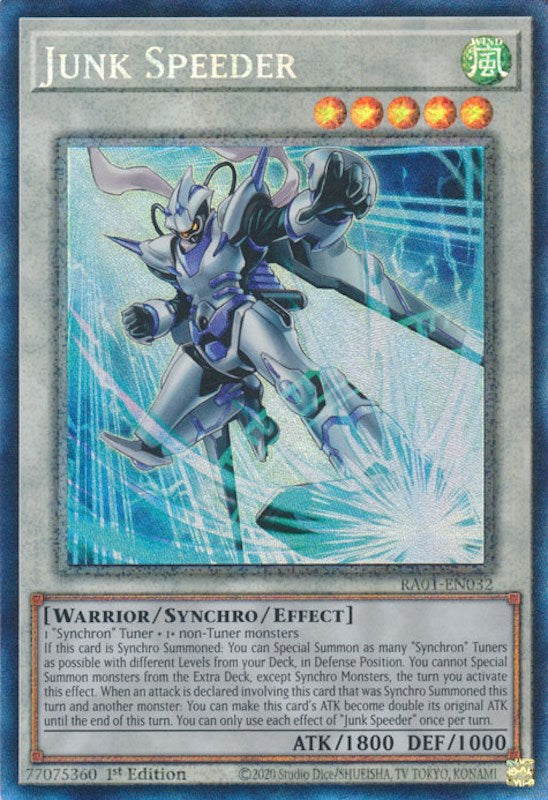 Junk Speeder [RA01-EN032] Prismatic Collector's Rare | North Game Den