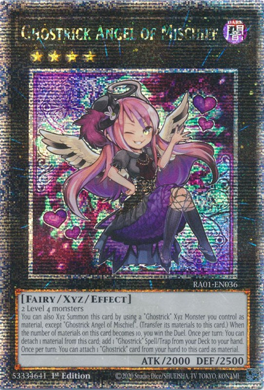 Ghostrick Angel of Mischief [RA01-EN036] Quarter Century Secret Rare | North Game Den