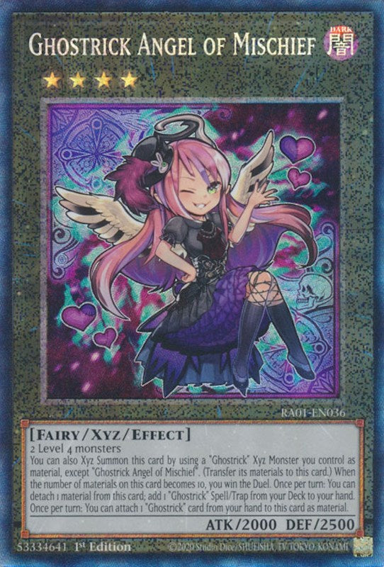 Ghostrick Angel of Mischief [RA01-EN036] Prismatic Collector's Rare | North Game Den