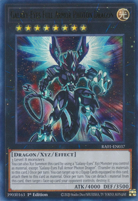 Galaxy-Eyes Full Armor Photon Dragon [RA01-EN037] Ultra Rare | North Game Den