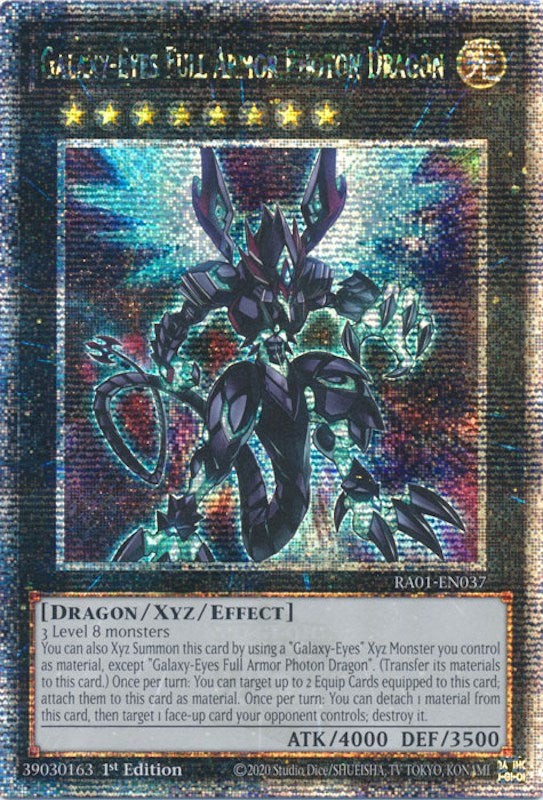 Galaxy-Eyes Full Armor Photon Dragon [RA01-EN037] Quarter Century Secret Rare | North Game Den