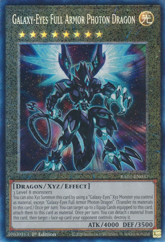 Galaxy-Eyes Full Armor Photon Dragon [RA01-EN037] Prismatic Collector's Rare | North Game Den