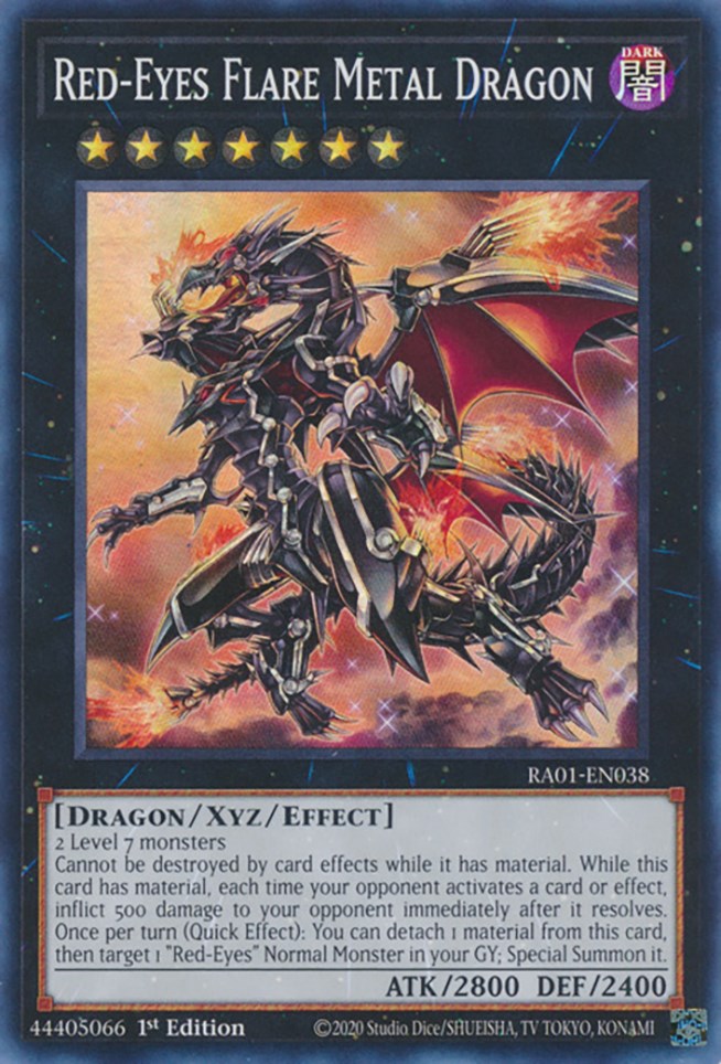 Red-Eyes Flare Metal Dragon [RA01-EN038] Super Rare | North Game Den