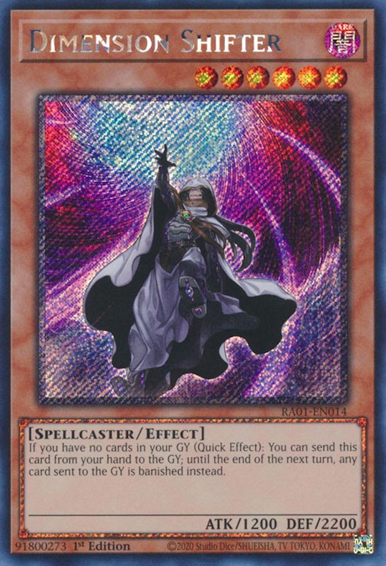 Dimension Shifter [RA01-EN014] Platinum Secret Rare | North Game Den