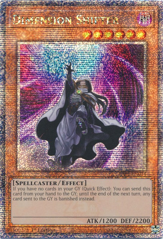 Dimension Shifter [RA01-EN014] Quarter Century Secret Rare | North Game Den