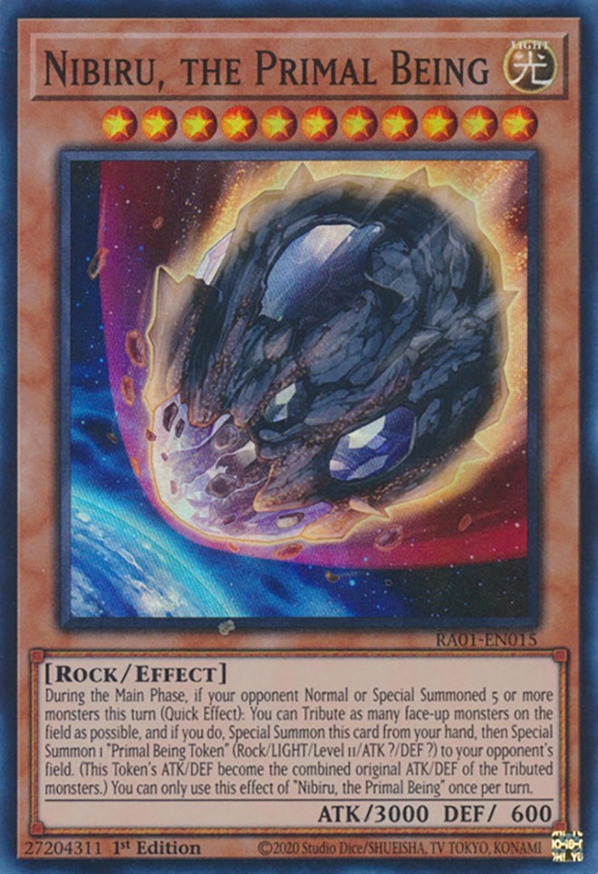 Nibiru, the Primal Being [RA01-EN015] Super Rare | North Game Den