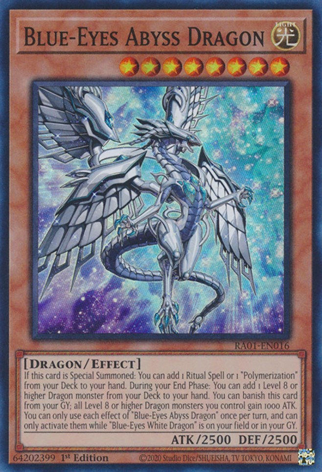 Blue-Eyes Abyss Dragon [RA01-EN016] Super Rare | North Game Den