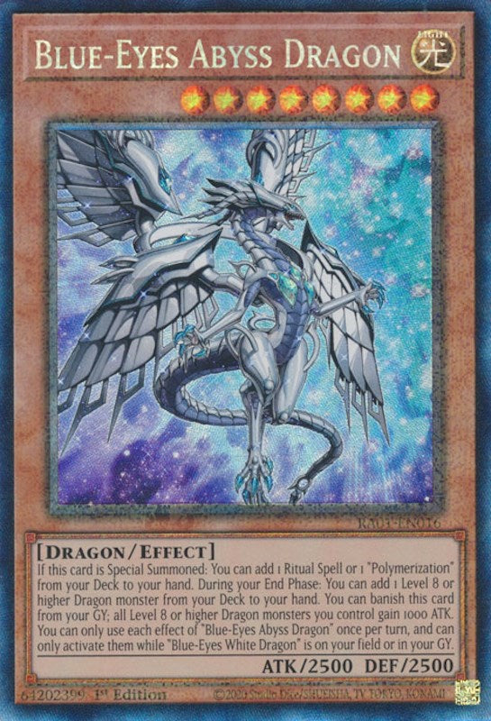 Blue-Eyes Abyss Dragon [RA01-EN016] Prismatic Collector's Rare | North Game Den