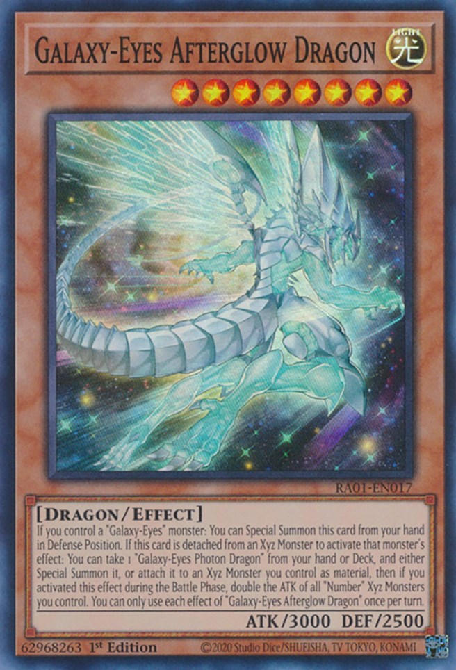 Galaxy-Eyes Afterglow Dragon [RA01-EN017] Super Rare | North Game Den