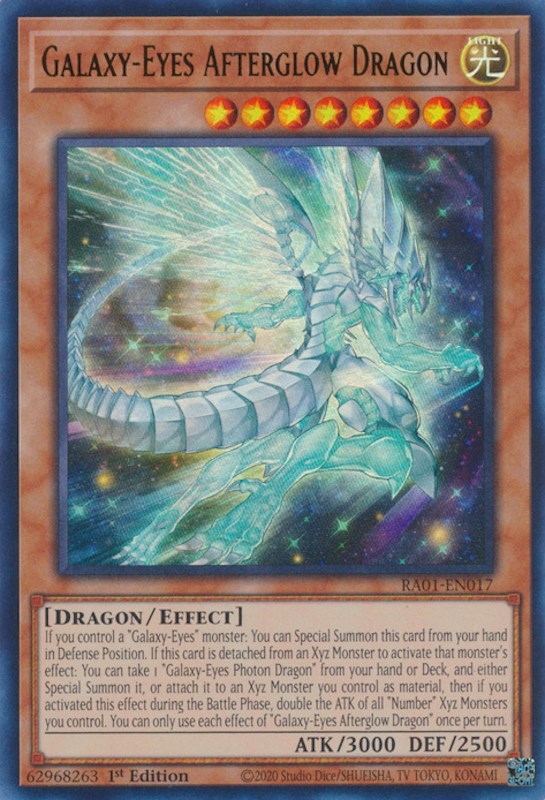 Galaxy-Eyes Afterglow Dragon [RA01-EN017] Ultra Rare | North Game Den