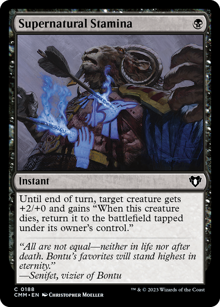 Supernatural Stamina [Commander Masters] | North Game Den