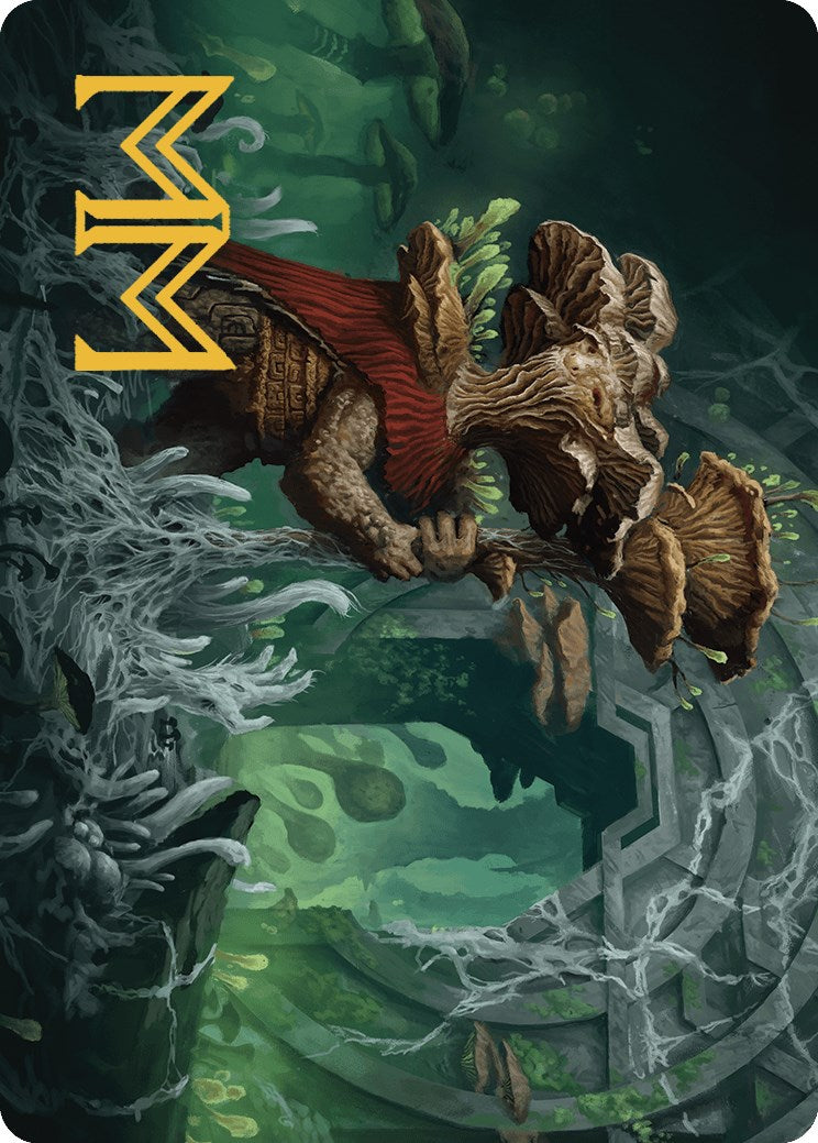 Tendril of the Mycotyrant Art Card (Gold-Stamped Signature) [The Lost Caverns of Ixalan Art Series] | North Game Den