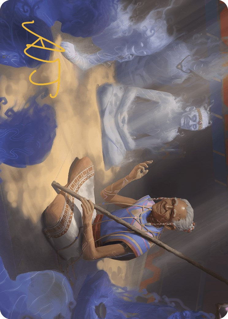 Ancestral Reminiscence Art Card (Gold-Stamped Signature) [The Lost Caverns of Ixalan Art Series] | North Game Den