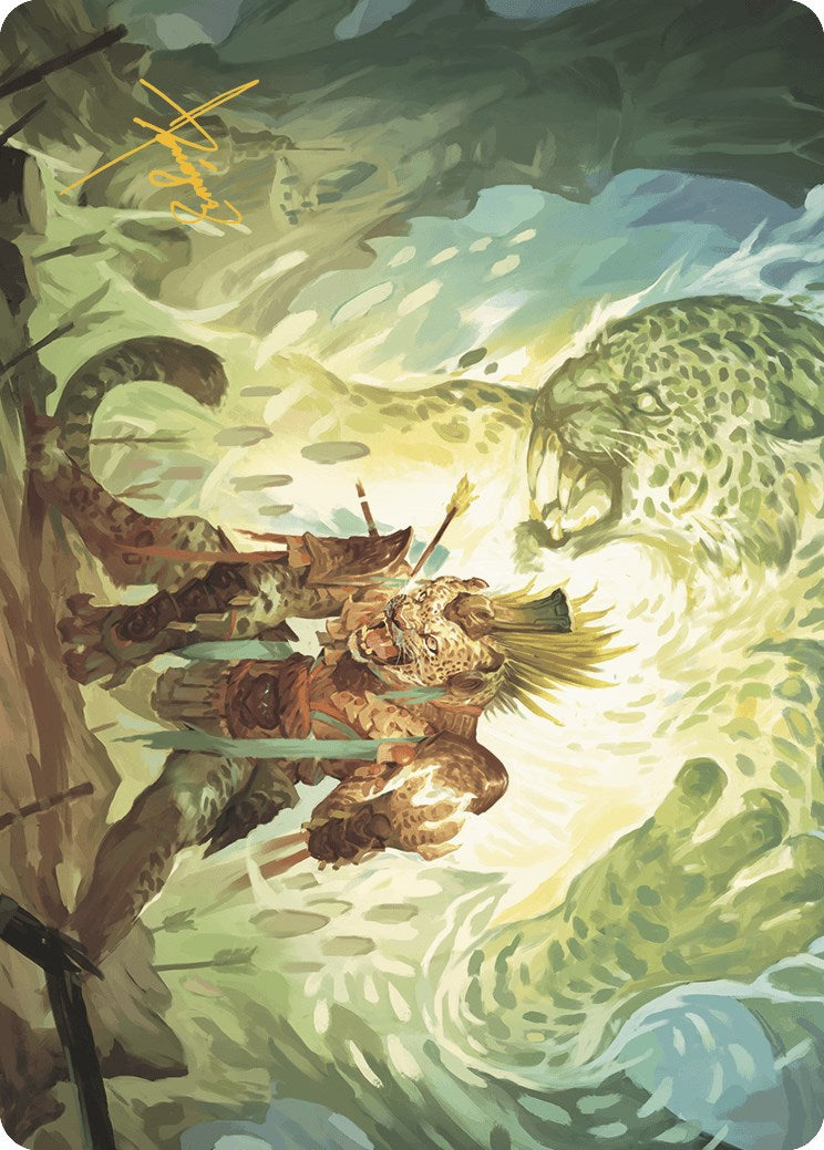 Might of the Ancestors Art Card (Gold-Stamped Signature) [The Lost Caverns of Ixalan Art Series] | North Game Den