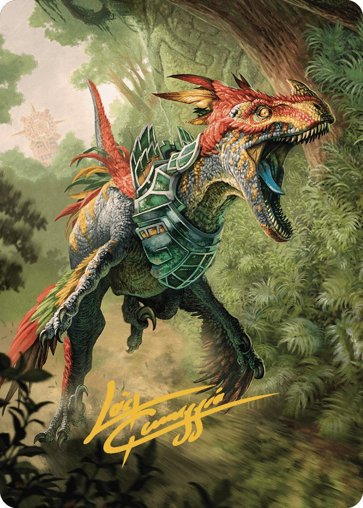 Dinosaur Token Art Card (Gold-Stamped Signature) [The Lost Caverns of Ixalan Art Series] | North Game Den