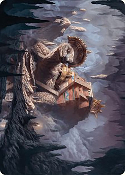 Bedrock Tortoise Art Card [The Lost Caverns of Ixalan Art Series] | North Game Den