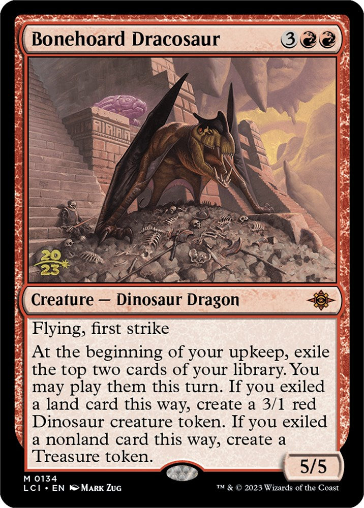 Bonehoard Dracosaur [The Lost Caverns of Ixalan Prerelease Cards] | North Game Den